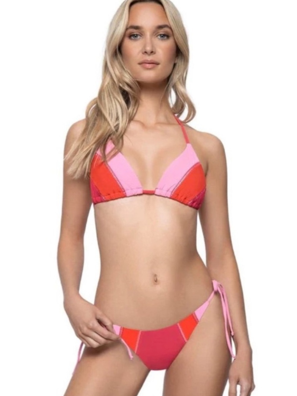 NWT PQ SWIM AVALON STITCHED BIKINI - M